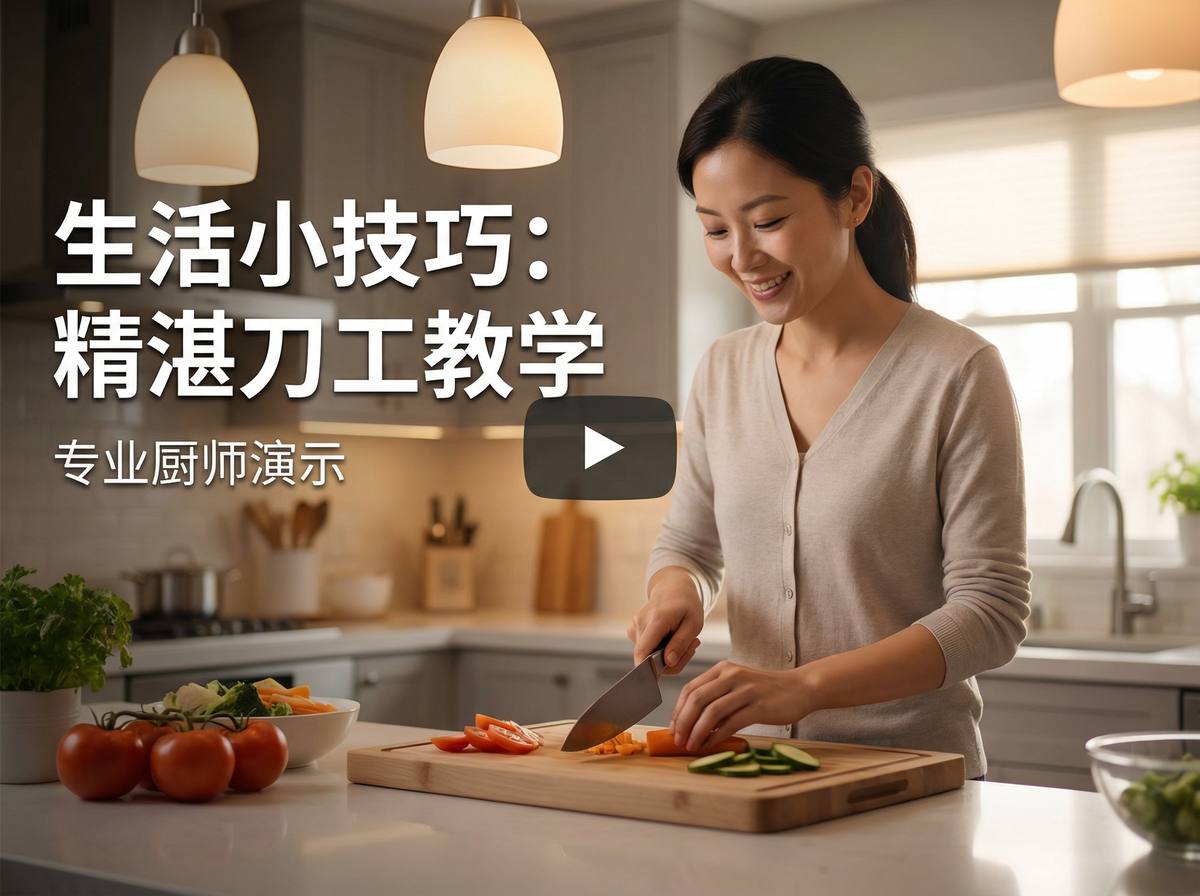 每日大赛生活技能视频教程-精湛刀工教学